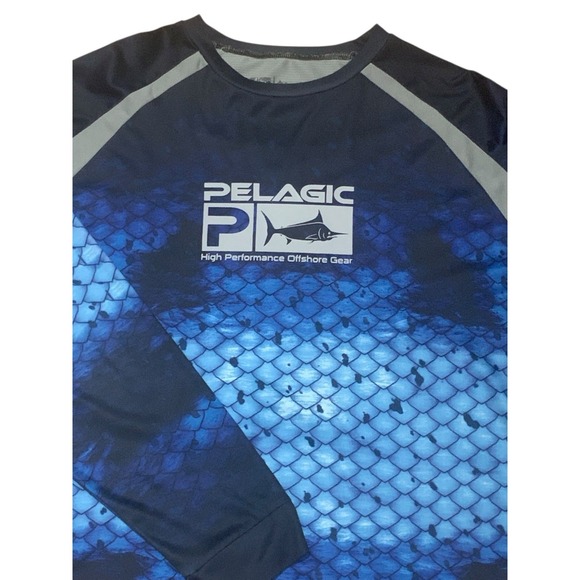 Pelagic XXL Mens Long Sleeve Fishing Shirt VaporTek High Performance Offshore - Picture 3 of 9